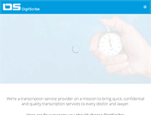 Tablet Screenshot of digitscribe.ca